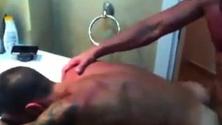 young muscle man screaming orgasm