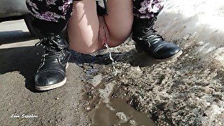 Pissing Across America Outside Pee Tour! Outdoor Nude Piss Urine