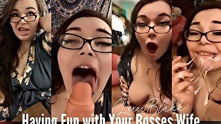 Having fun with your boss's wife