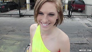 Pervs On Patrol - Blond Hair Babe Loves The Chopper 1 - Ella Woods