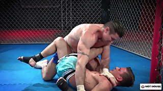 Boxing match ends up in a hardcore gay intercourse with cumshots