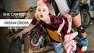 VIP SEX VAULT - Biker Boyfriend Fucks His Girl Before To Go At Work - Misha Cross