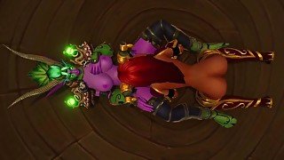 Warcraft Elfs are Having a Lesbian Experience Eating Pussy  Warcraft Porn Parody