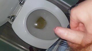 Step bro pissing after an energy drink / yellow nectar