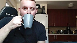 FPOV Barista Cums In Your Coffee - Solo Male Roleplay, Spitting, Dirty Talk, Loud Moans, Big Cumshot