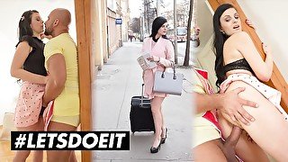 BITCHESABROAD - Brunette Tourist Alice Nice Gets Fucked For A Place To Stay - LETSDOEIT