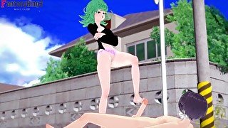 Tatsumaki ask for sex in the streets  One-punch man  Hentai POV