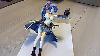 巨乳戦士フィギュアへの射精ぶっかけ 日本人 bukkake anime figure japanese masturbation Bukkake