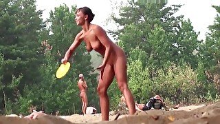 NUDITS Amateur MILF Playing - Hot NUDE Beach Babe Close-Up