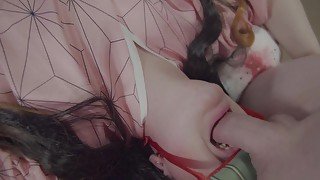 Fat Ass Nezuko PAWG Cosplay Creampie