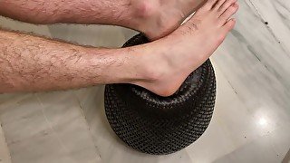 Macrophilia - tied to footstool permanently