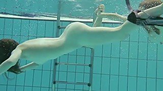 Nastya and Libuse sexy fun underwater