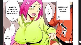 Chica de culo grande es follada por su mejor amigo de clases - naruto kun