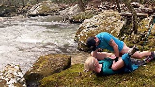 Ventures Outside For A Public Waterfall Hike And Finds A Bed Of Moss To Fuck On - Teaser Video