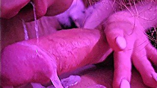 She blows quickly and spits the sperm onto the cock POV blowjob