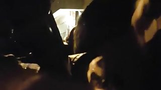 Blowjob in the car with cum in mouth