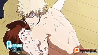 PARODIA SEXUAL URARAKA SE ENAMORA DE BAKUGO Y SE LO COGE MUY DURO