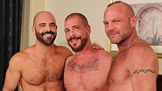 Rocco Steele, Chad Brock and Adam Russo - BarebackThatHole