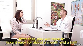 Bootyful babe Valentina Nappi seduces her doctor and gets nailed hard