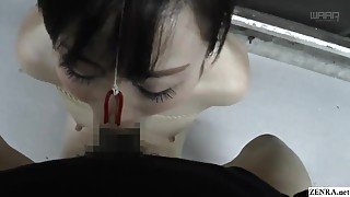 BDSM JAV Yuu Kawakami CMNF Nose Hook Blowjob