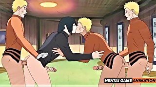 CLONE DE NARUTO SE FAIS DÉFONCER SANS CAPOTE DANS LES SIMS4  HENTAI NARUTO ANIMÉ GAY