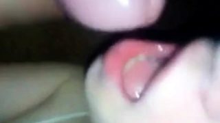 Russian whore licked ass and sucked cock. Cum in mouth