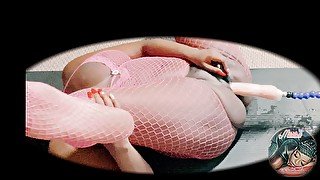 Pink fishnet