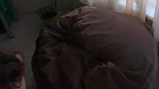 Hot vaginal sex and blowjob near the window in pantyhose 4K (amateur homemade video)