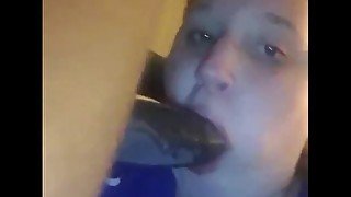 White thot sucking dick for the low