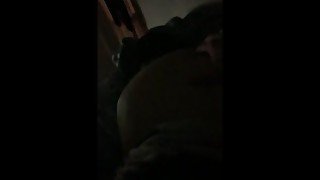 Rubbing my girls big ass while she sucks my cock