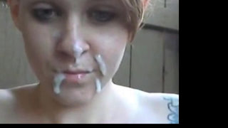 amateur cumface then eat it