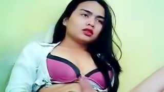 Sexy Shemale Slut Stroke Her Cock