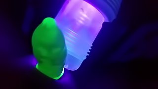 Glow in the Dark condom, Fleshlight fucking cumplay