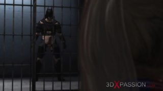 Batman fucks hard Harley Quinn in jail