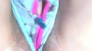 Cam Girl Gushes Creamy Cum Through Panties