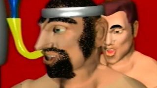 Wacky cartoon fetish men get really freaky in a crazy video clip