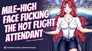 Facefucking the Slutty Flight Attendant [ASMR] [Audio] [Deepthroat] [Submissive Slut] [Sloppy BJ]