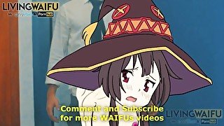 MEGUMIN Konosuba 2D Real Anime Big Japanese Ass Booty Cosplay Hentai Kono Subarashii Sekai porn sex