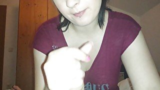 Getting cum all over my hand while i jerk off my boyfriend