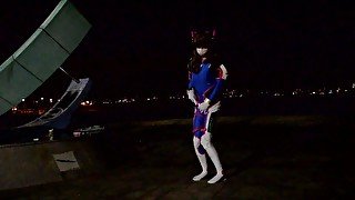 Activating Self-cumming sequence!! A Japanese crossdresser as D.Va