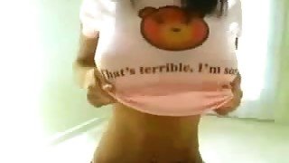 Brunette busty sexy gal shows great erotic performance. Hot video