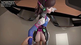 D.Va Fucked Hard In The Office (POV)