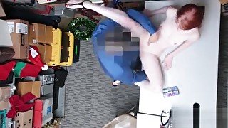 Redhead Thief Krystal Orchid Bend Over For Frisking