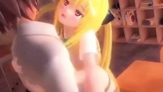 3D Hentai Teacher Fucks Schoolgirl!