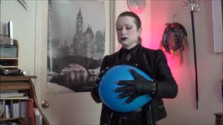 Vampire Babe Popping Balloons