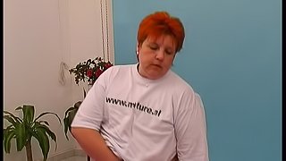 Redhead babe Dagmar wants to play with a big boner