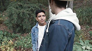Making out with the Latino before banging him in the shed