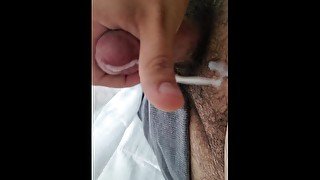 So horny I pushed the cum out