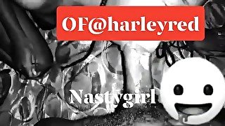 Intro to @harleyred on Onlyfans and her creamy ass pussy