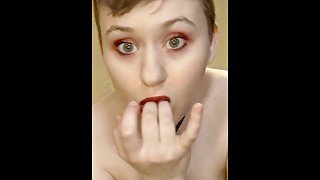 PLaying with my tight pink pussy and cumming - big titty pawg goth compilation